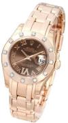 Rolex Damklocka 80315-0013 Pearlmaster 29 Brun/18 karat roséguld