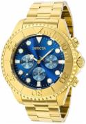 Invicta Herrklocka 36974 Pro Diver Blå/Gulguldtonat stål Ø47 mm