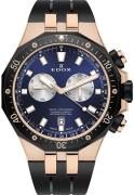 Edox Herrklocka 10109-357RNCA-BUIRA Delfin Blå/Gummi Ø43 mm