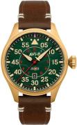 AVI-8 Herrklocka AV-4097-04 Hawker Hurricane Grön/Läder Ø46 mm