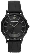 Emporio Armani Herrklocka AR80057 Renato Svart/Läder Ø43 mm