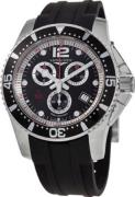 Longines Herrklocka L3.843.4.56.2 Hydroconquest Svart/Gummi Ø47.5 mm