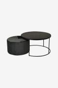 Nordic Furniture Group - Soffbord & Puff Pisa, set om 2 - Svart - Soff...