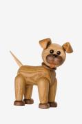 Spring Copenhagen - Trädekoration Hund Happy Dog 13,5 cm - Natur - Pry...