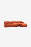 Hanah Home - Hörnsoffa Muffin 4-sits - Orange - Divansoffor - Från Hom...