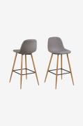 NORDFORM - Barstol 2-pack Emelie - Grå - Barstolar & pallar - Från Hom...