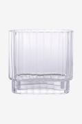 House Nordic - Räfflad glasvas - Transparent - Krukor & vaser - Från H...
