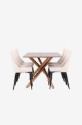 Venture Home - Piazza matbord med Leone matstol - Beige - Matgrupper -...