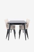 Venture Home - Ellis matbord med Polar matstol - Beige - Matgrupper - ...