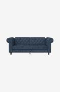 Dorel Home - Soffa 3-sits bäddsoffa Felix - Blå - 3-sits soffor - Från...