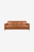 Loft24 - Soffa 3-sits soffa med 2 elektriska vilstolar Lund - Brun - 3...