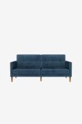 Dorel Home - Soffa 3-sits bäddsoffa Lilly - Blå - 3-sits soffor - Från...