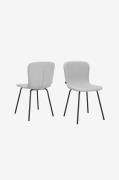 Loft24 - Matstol 2-pack Ulmar - Grå - Stolar - Från Homeroom