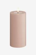 DeluxeHomeart - LED-pelarljus 7,5x15 cm - Rosa - Ljus - Från Homeroom