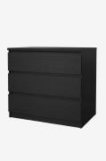 Tvilum - Naia Byrå 3 lådor - Svart - Byråar - Från Homeroom