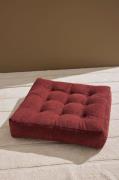 Pastill - Luca golvkudde manchester 64x64x15 cm - Röd - Fotpallar & pu...