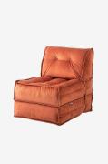 Hanah Home - Bäddsoffa med 1 sittplats Mocca - Röd - Bäddsoffor - Från...