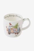 Royal Worcester - Mugg Wrendale Driving Home For Christmas - Flerfärga...
