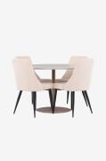 Venture Home - Lycke matbord med Leone matstol - Beige - Matgrupper - ...