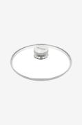 Demeyere - Lock 24 cm, glas med stålknopp - Silver - Stekpannor & gril...