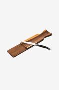 Laguiole Style de Vie - Serveringsbräda för korv med kniv Set 2 - Svar...