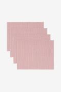 Linum - Bordstabletter Uni 4-pack - Rosa - Löpare & tabletter - Från H...