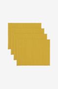 Linum - Bordstabletter Uni 4-pack - Gul - Löpare & tabletter - Från Ho...