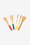 Dexam - Verktygssats Bamboo School Of Wok - Sats om 4 - Brun - Köksred...