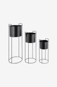 Present Time - Växtkruka set Essence - Svart - Krukor & vaser - Från H...