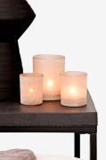 Zelected by Houze - Ljuslyktor Frost 3-pack - Beige - Ljusstakar & lyk...