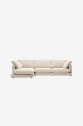 Kave Home - Soffa Gala, 4-sits vänster - Beige - 4-sits soffor - Från ...