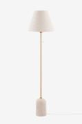 Globen Lighting - Golvlampa Gino Beige travertin - Beige - Golvlampor ...