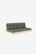 Karup - Base Bäddsoffa Tre sittplatser - Grön - Bäddsoffor - Från Home...