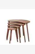 Hanah Home - Satsbord (4 delar) Moon - Brun - Småbord - Från Homeroom