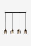 EGLO - Takpendel Chisle Black /Bronzed/Amber With 4 Lamps - Svart - Ta...