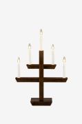 Konstsmide - Ljusstake fläck 5 glödlampor - Brun - Adventsljusstakar -...