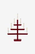 Konstsmide - Ljusstake 7 glödlampor - Röd - Adventsljusstakar - Från H...