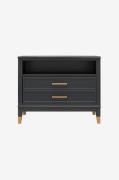 CosmoLiving by Cosmopolitan - Nattduksbord med 2 lådor och 1 hylla Wes...
