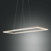 Fabas Luce LED-pendellampa Bard, 92x32cm i mattguld-finish