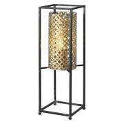 Freelight Bordslampa Petrolio, svart/guld, höjd 47 cm