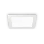 Ideallux LED-takinbyggnadslampa Groove kvadrat 11,8x11,8 cm