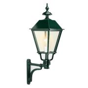 K.S. Verlichting Utomhusvägglampa Bergen, grön, höjd 80 cm, metall, IP...