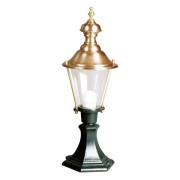 K.S. Verlichting Luuk sockellampa, grön/koppar, höjd 56 cm