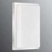 LCD Utomhusvägglampa Julea, stål, glas, E27