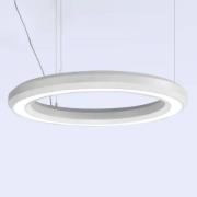 Marchetti LED-pendellampa Materica botten Ø 60 cm vit