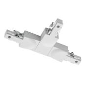 Trio Lighting T-kontakt DUOline, skyddsledare höger vit matt