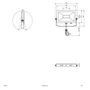 EVN LFA utomhus spotlampa silver kontakt 15 W