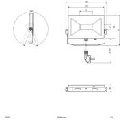 EVN LFA utomhus spotlampa silver kontakt 5 700 K