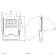 EVN Panthera utomhus LED-spot IP65 150 W 4 000 K