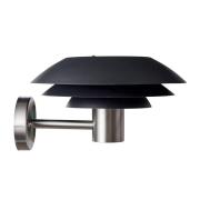 Dyberg Larsen DL31Outdoor vägg svart/stål Ø 31 cm